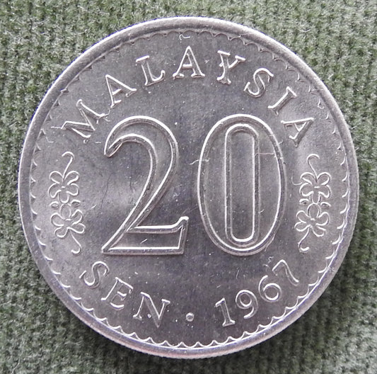 Malaysia 1967 20 Sen Coin - Circulated