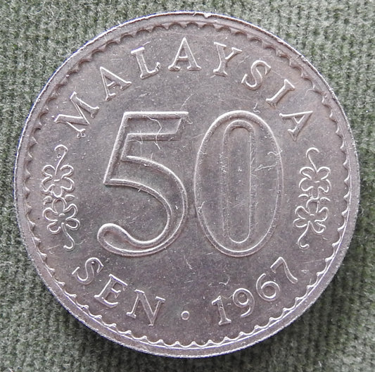 Malaysia 1967 50 Sen Coin - Circulated