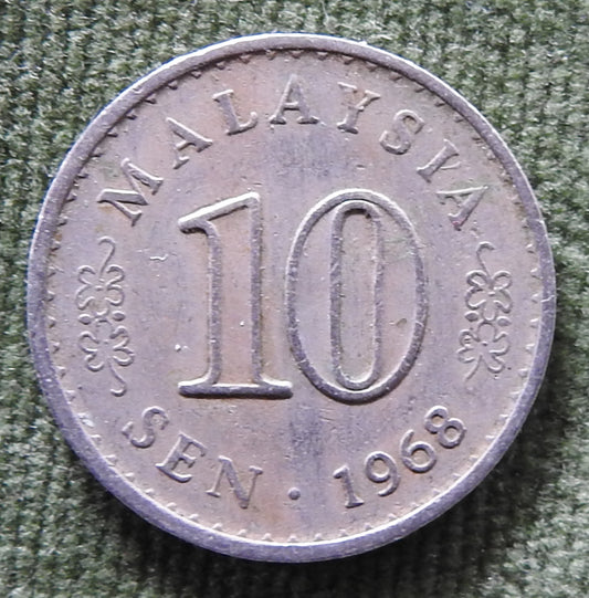 Malaysia 1968 10 Sen Coin - Circulated
