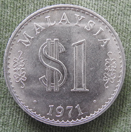 Malaysia 1971 1 Ringgit Coin Parliament House