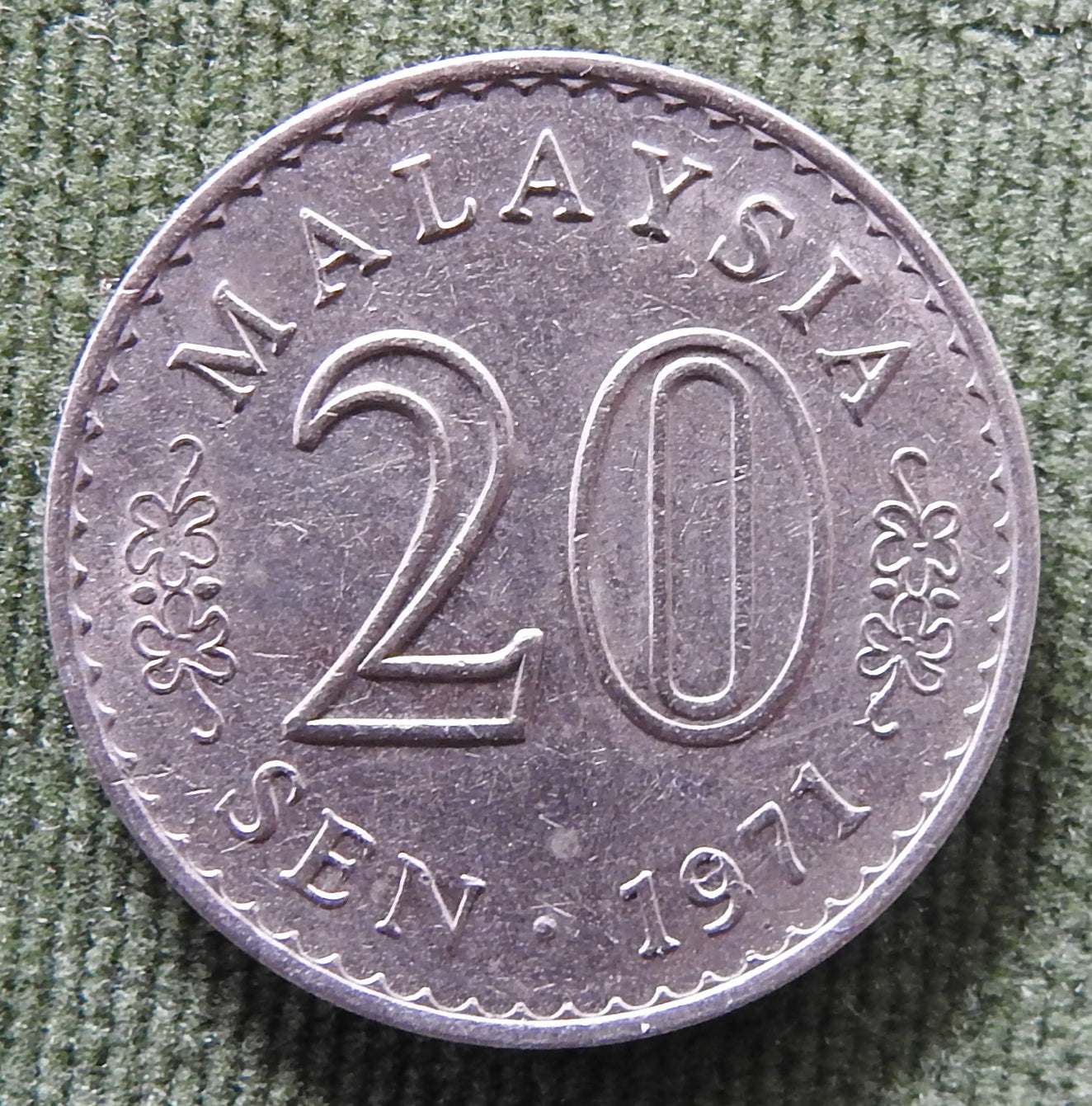 Malaysia 1971 20 Sen Parliament House Coin