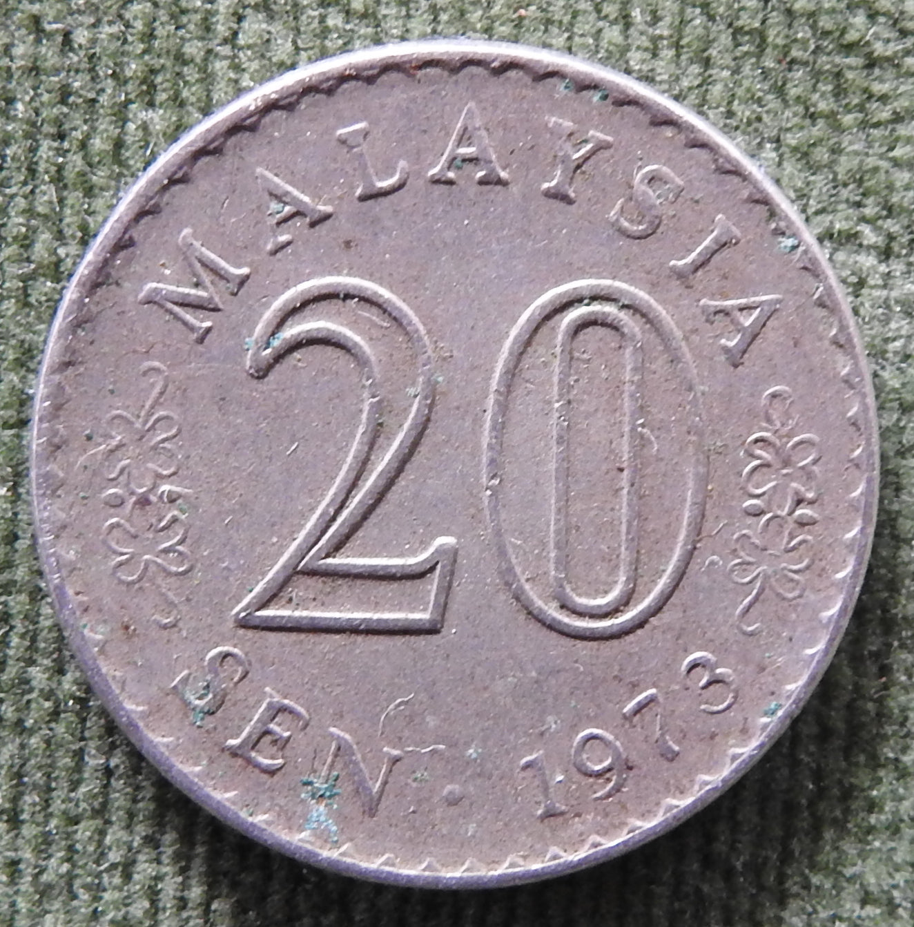 Malaysia 1973 20 Sen Parliament House Coin