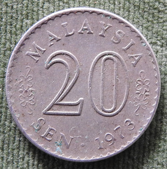 Malaysia 1973 20 Sen Parliament House Coin
