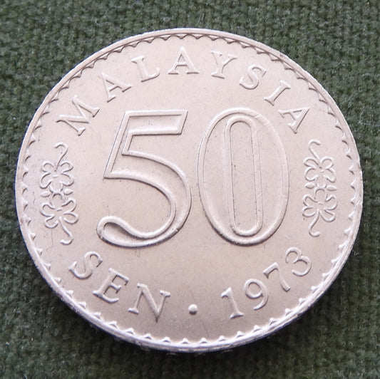 Malaysia 1973 50 Sen Coin - Circulated