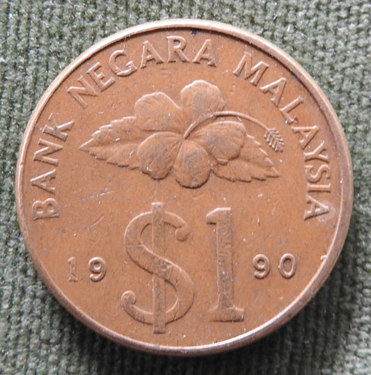 Malaysia 1990 1 Ringgit Coin - Circulated