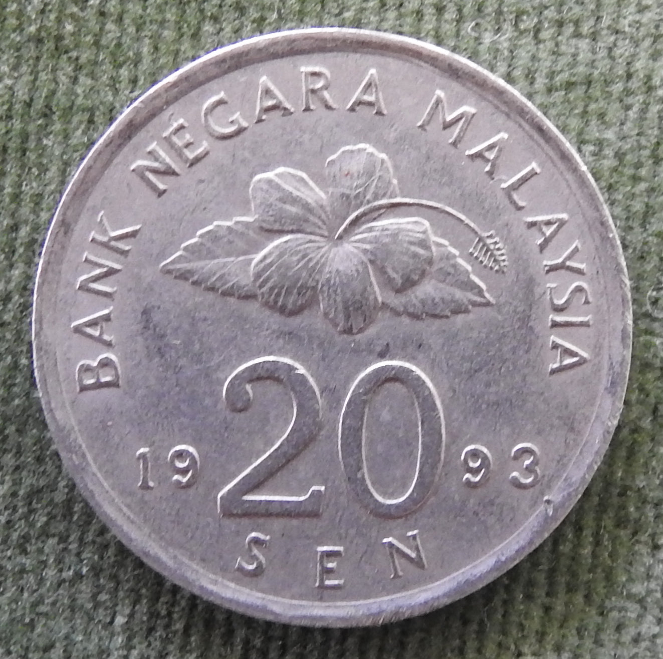 Malaysia 1993 20 Twenty Sen Coin