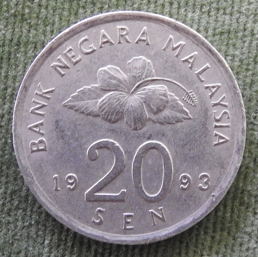 Malaysia 1993 20 Twenty Sen Coin