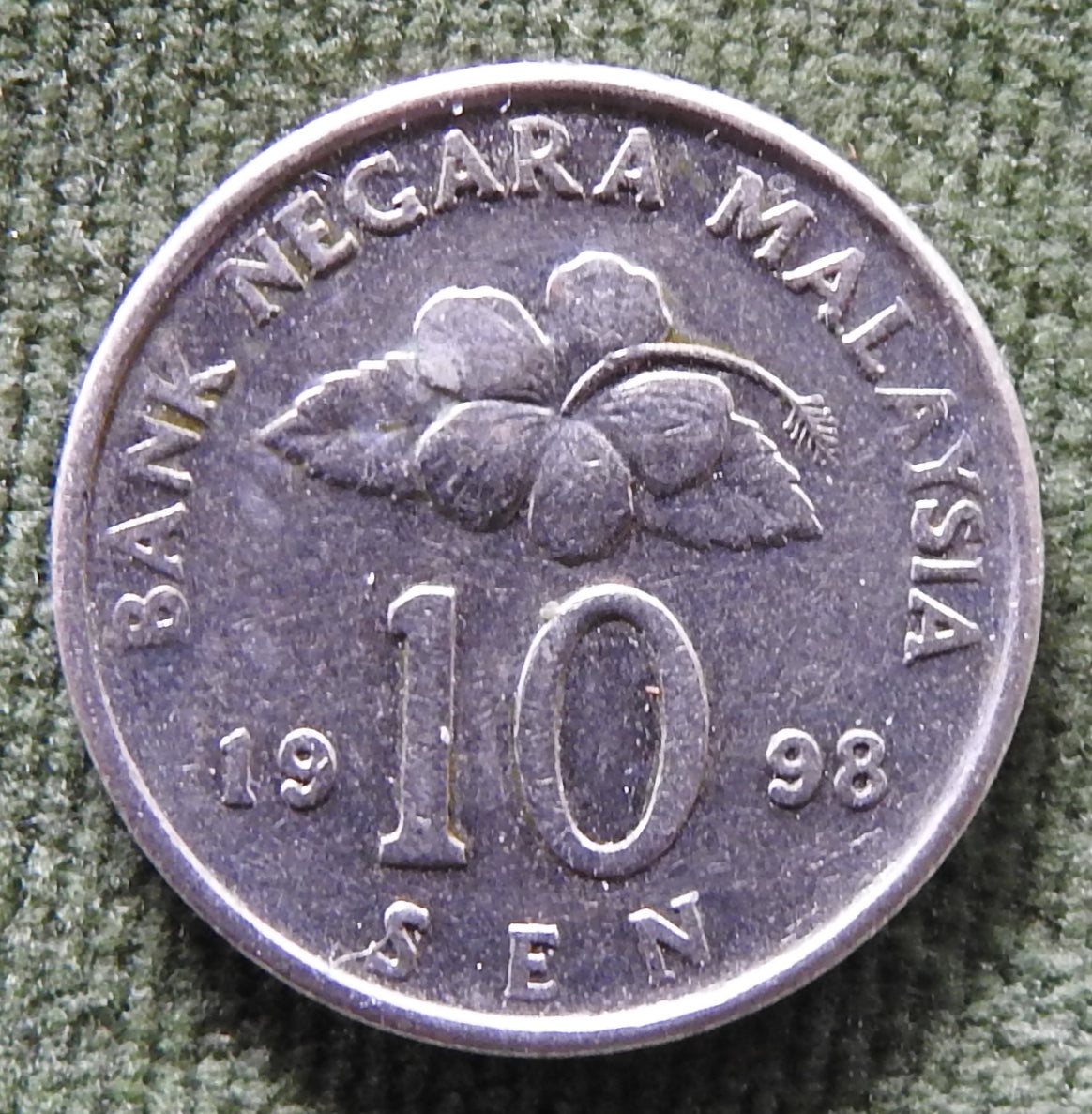 Malaysia 1998 10 Sen Congkak Coin