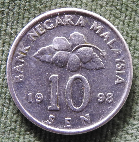 Malaysia 1998 10 Sen Congkak Coin