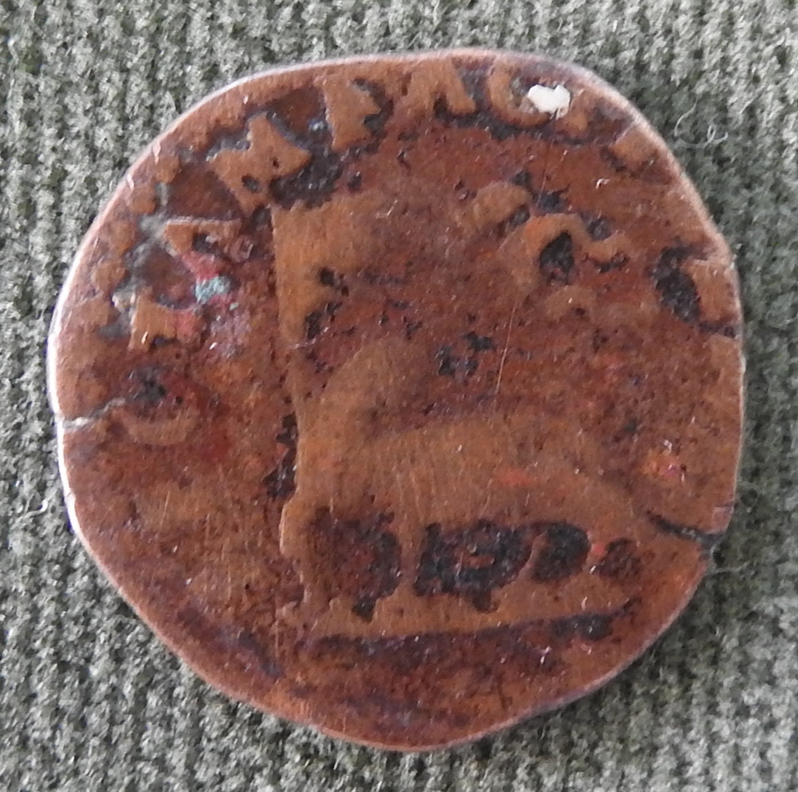 Maltese Malta 1703 1 Grano Order of Hospitallers Coin - Ramon Perellos y Roccaful