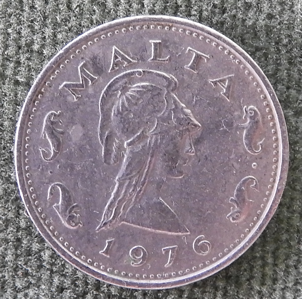 Maltese Malta 1976 2 Cent Coin