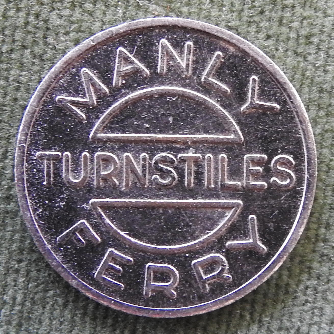 Australian Manly Ferry Turnstiles Token - Port Jackson & Manly Steamship Co.