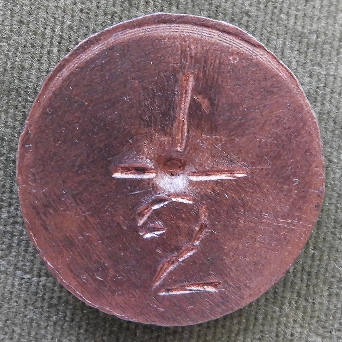 1/2 Token Depicting A Man With A Top Hat