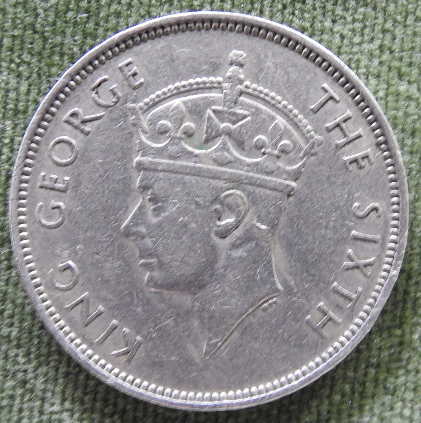 Mauritius 1950 1 Rupee King George VI Coin