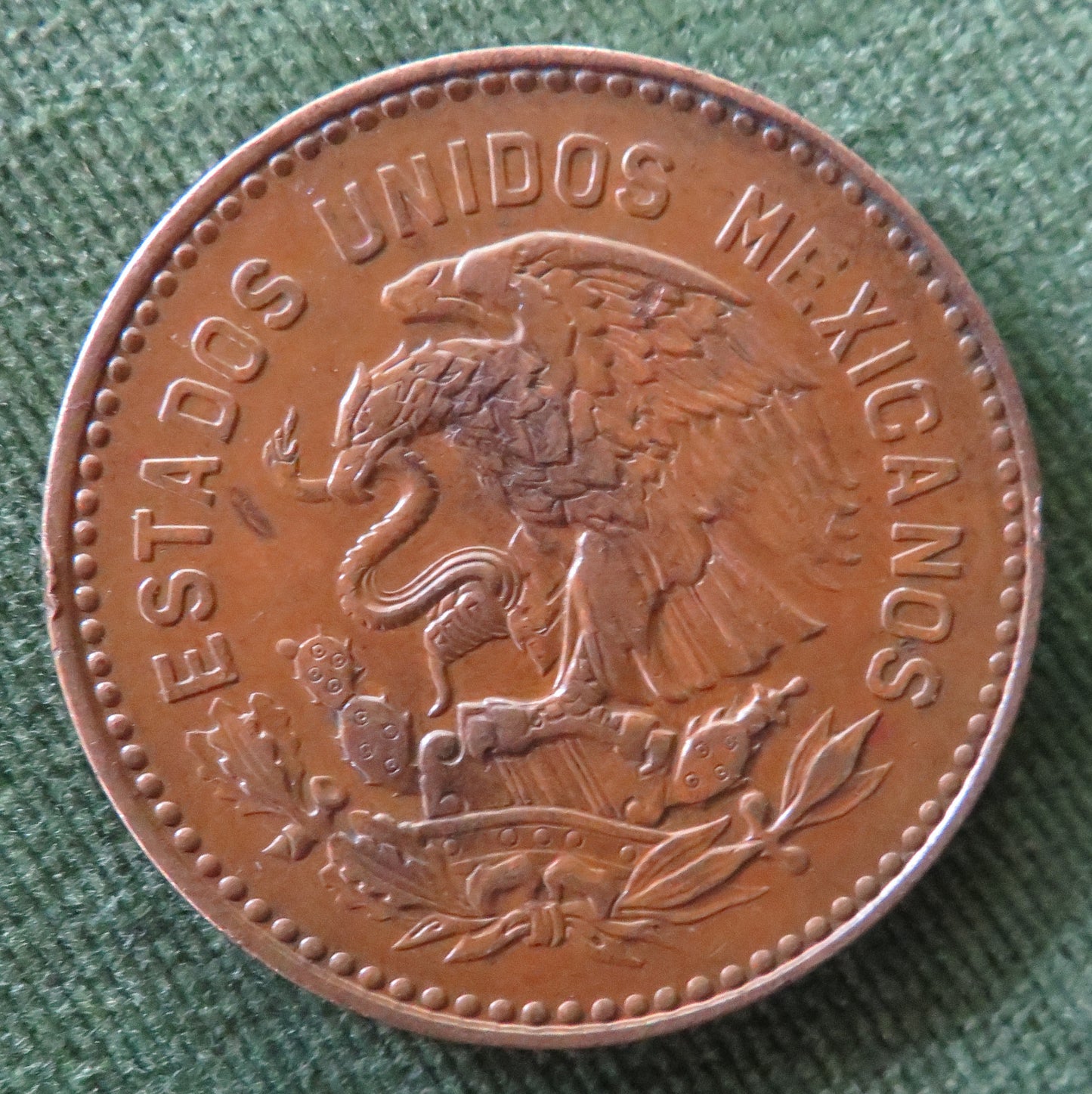 Mexican 1956 50 Centavos Coin - EF
