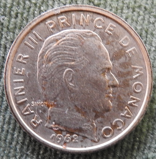 Monaco 1962 A 10 Centimes Prince Rainier III Coin - Circulated
