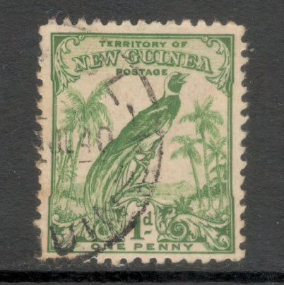 New Guinea 1931 1d Green 10th Anniversary of Australian Mandate Stamp - Perf: 11