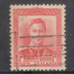 New Zealand 1938 1d 1 Penny King George VI Scarlet Stamp