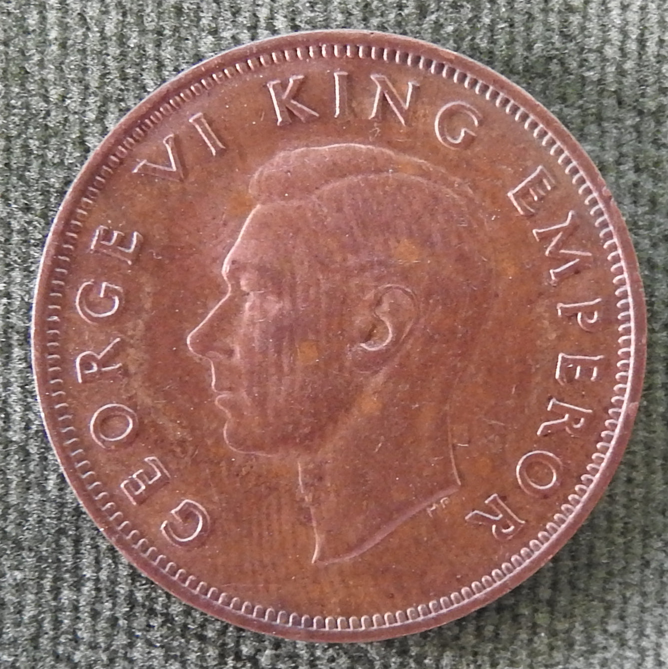 New Zealand 1944 Half Penny King George VI Coin