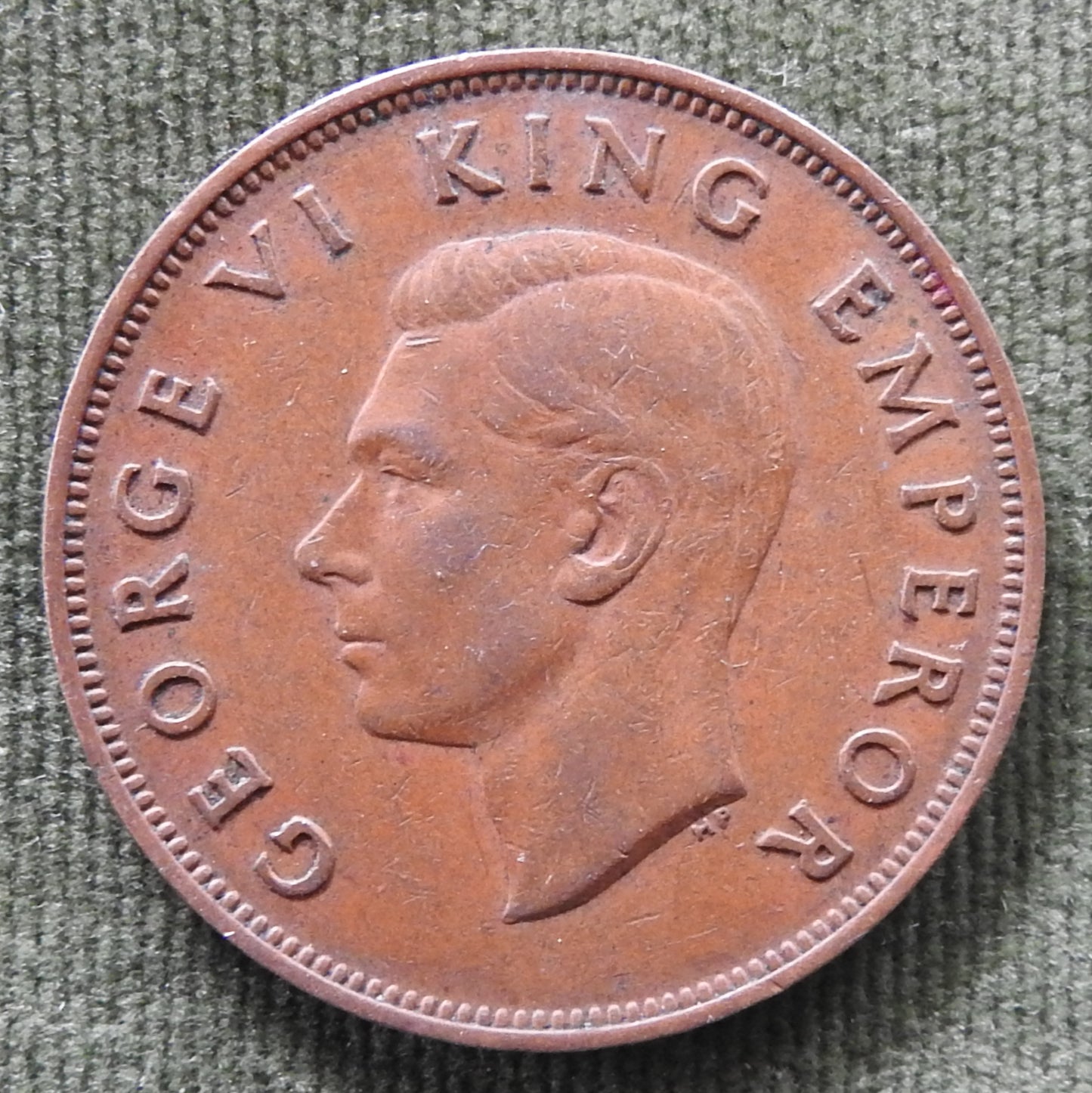 New Zealand 1945 Penny King George VI Coin