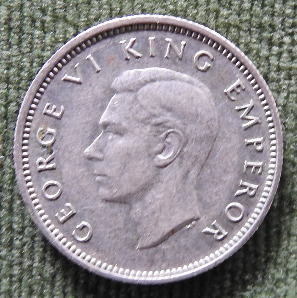 New Zealand 1945 Sixpence  King George VI Coin