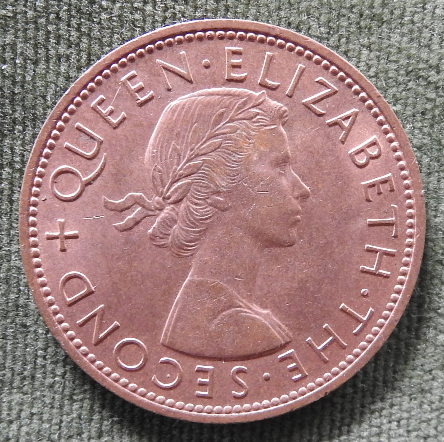 New Zealand 1962 Penny Queen Elizabeth II Coin