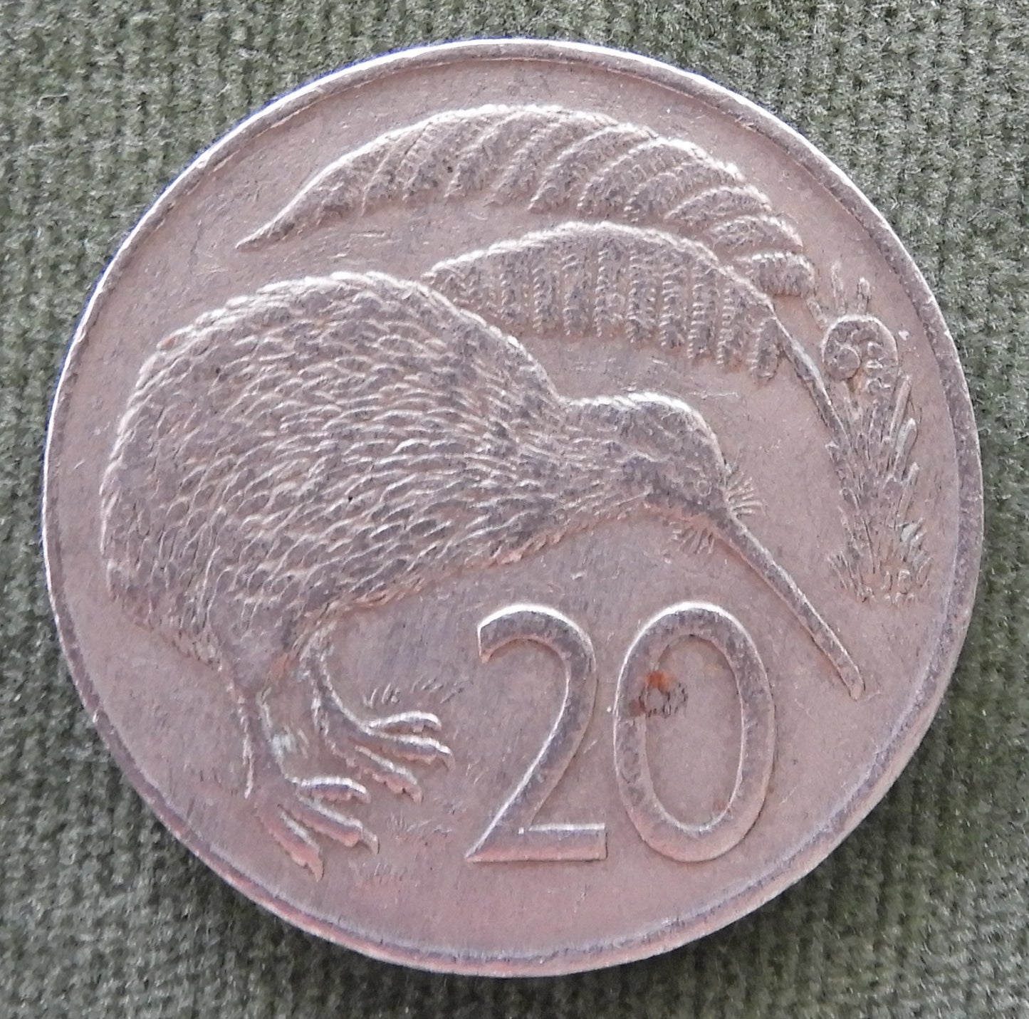 New Zealand 1973 20 Cent Queen Elizabeth Coin