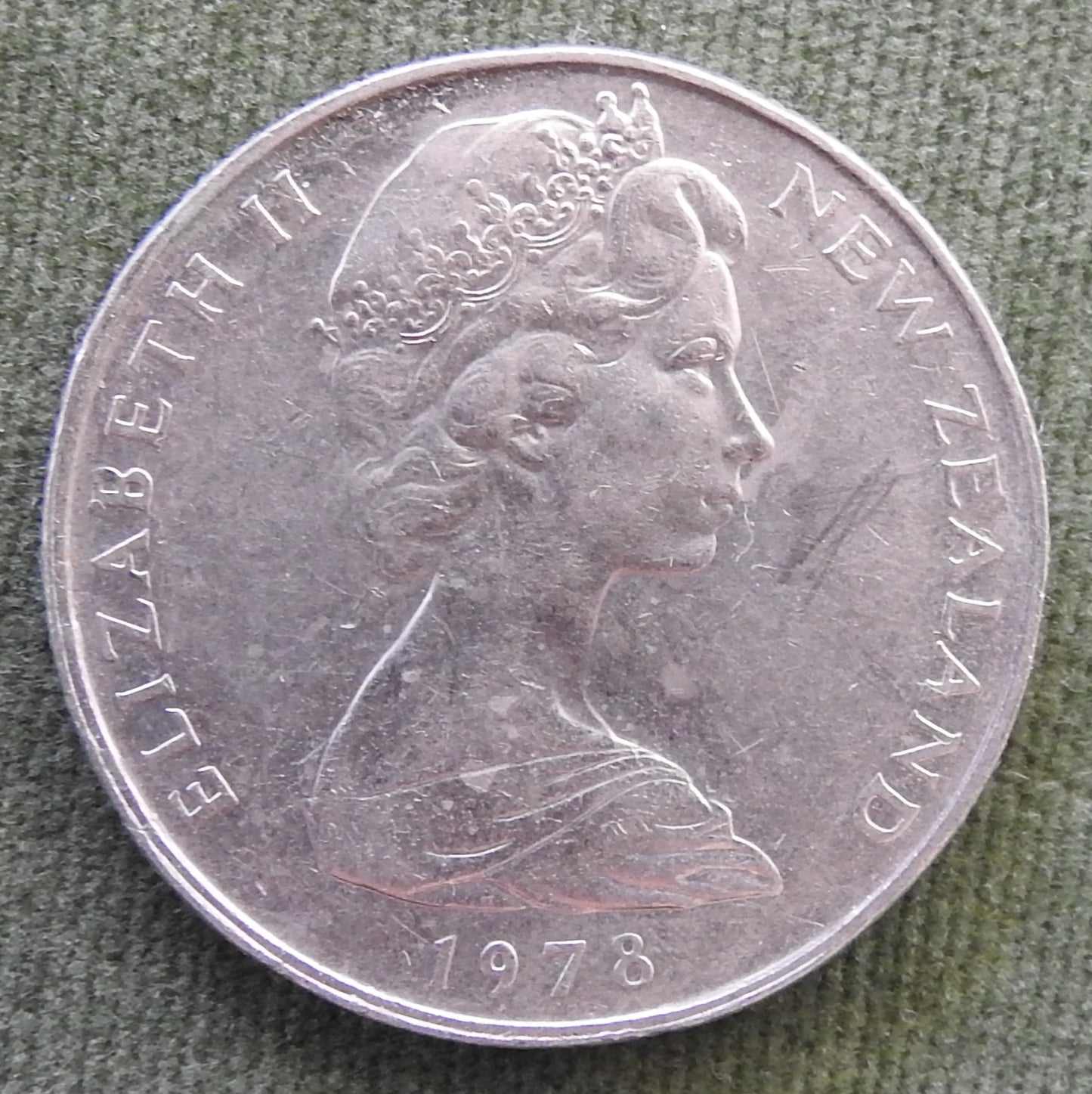 New Zealand 1978 50 Cent Queen Elizabeth Coin