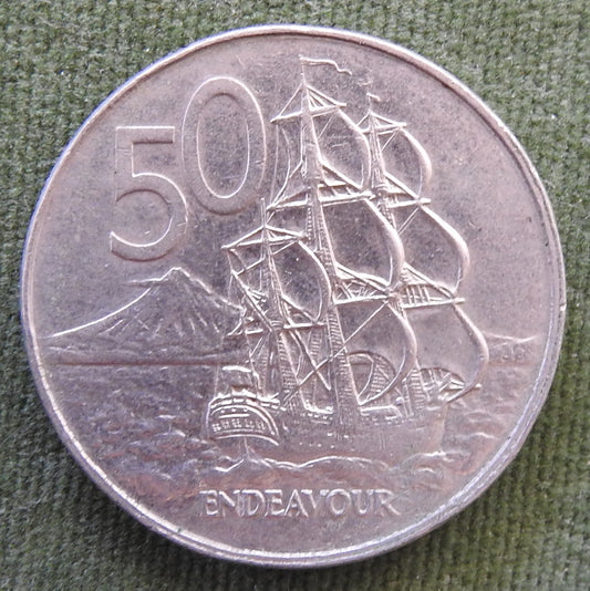 New Zealand 1978 50 Cent Queen Elizabeth Coin