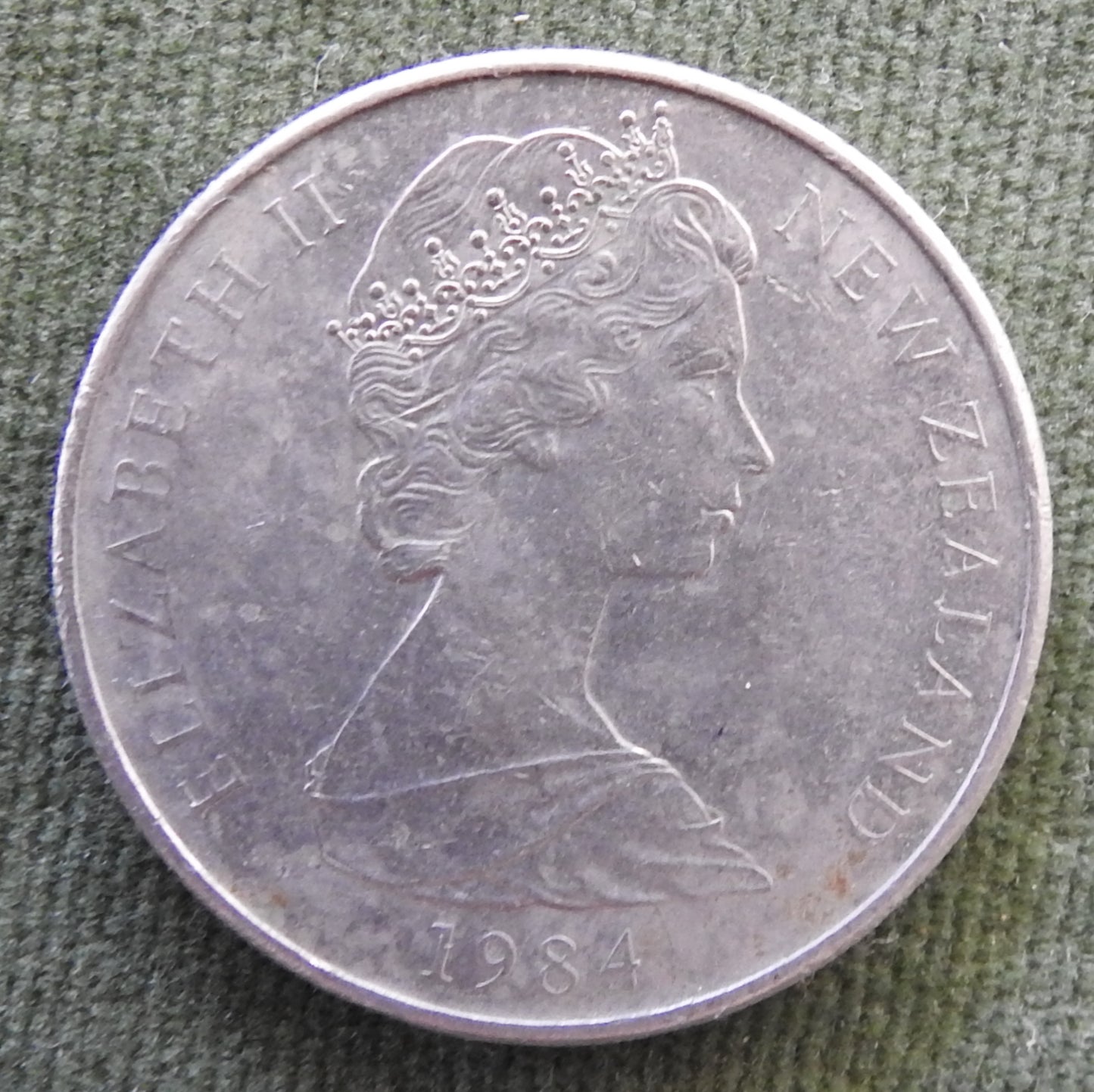 New Zealand 1984 20 Cent Queen Elizabeth Coin