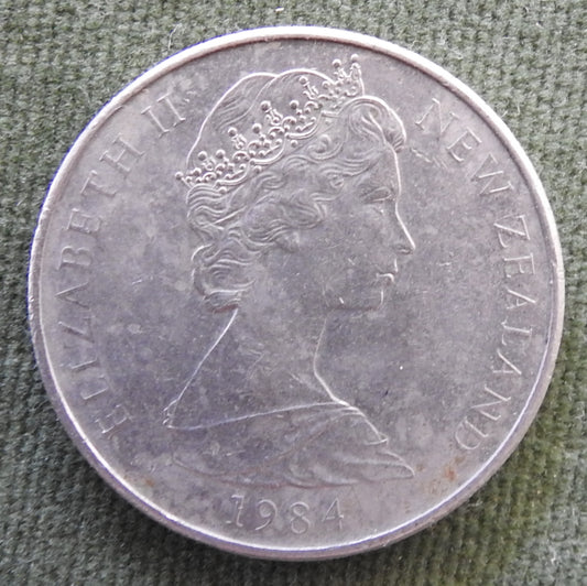 New Zealand 1984 20 Cent Queen Elizabeth Coin