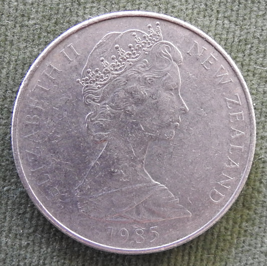 New Zealand 1985 20 Cent Queen Elizabeth Coin