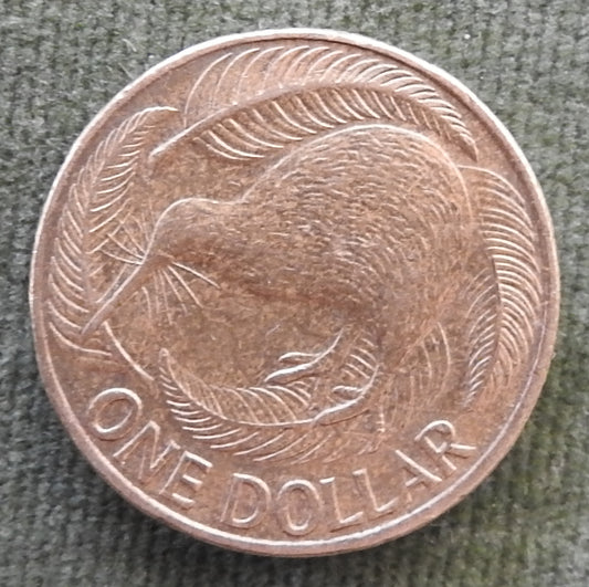 New Zealand 2008 1 Dollar Queen Elizabeth II Coin