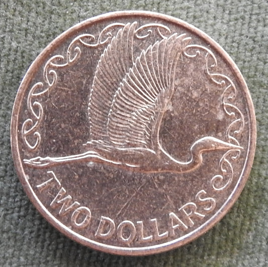New Zealand 2015 2 Dollar Queen Elizabeth Coin