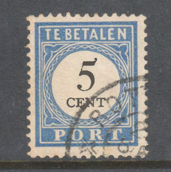 Netherlands Te Betalen Port 1894 5 Cent Postage Due Stamp - Perf: 12.5