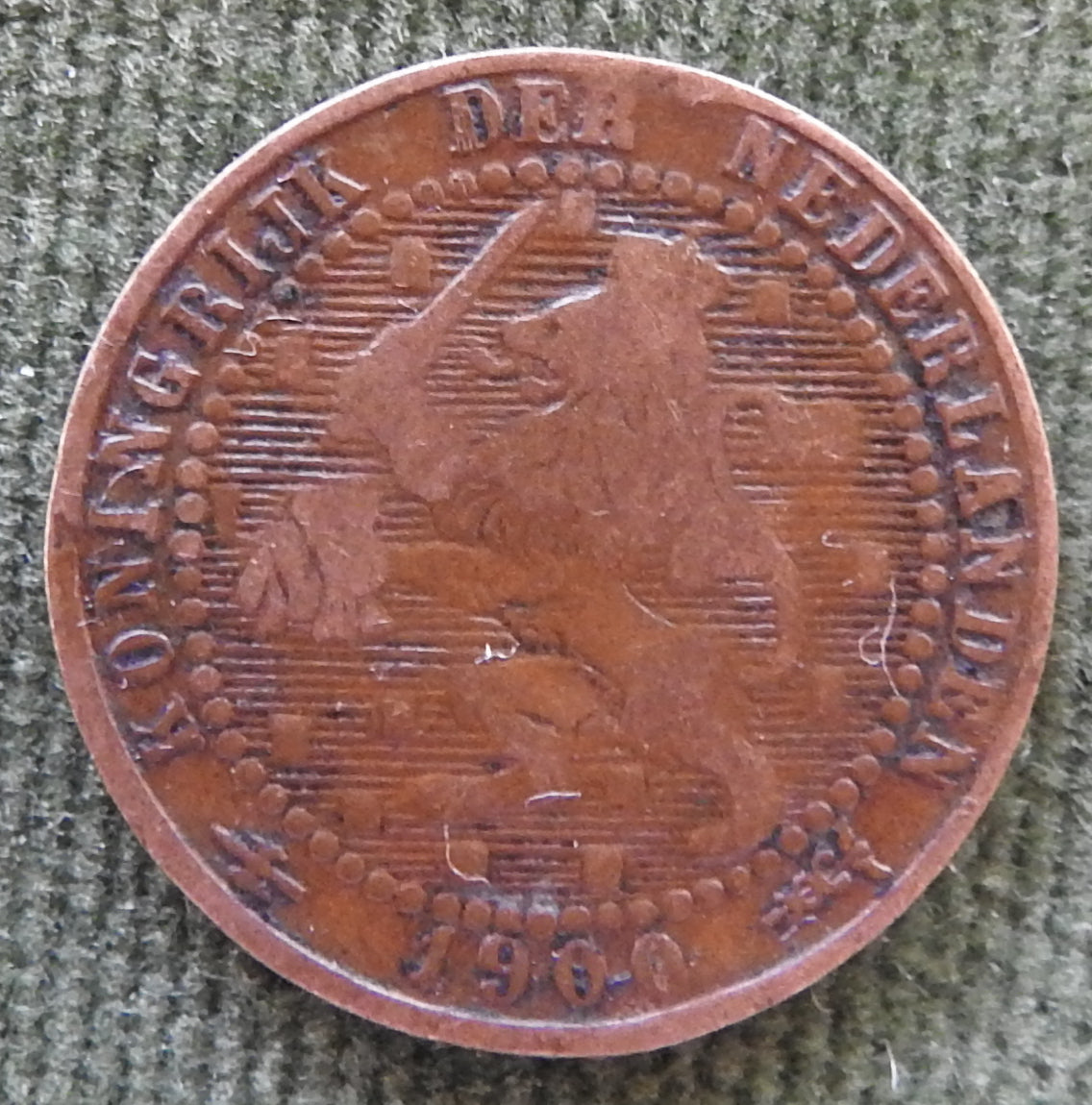 Netherlands 1900 1 Cent Coin