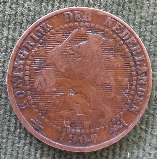 Netherlands 1900 1 Cent Coin