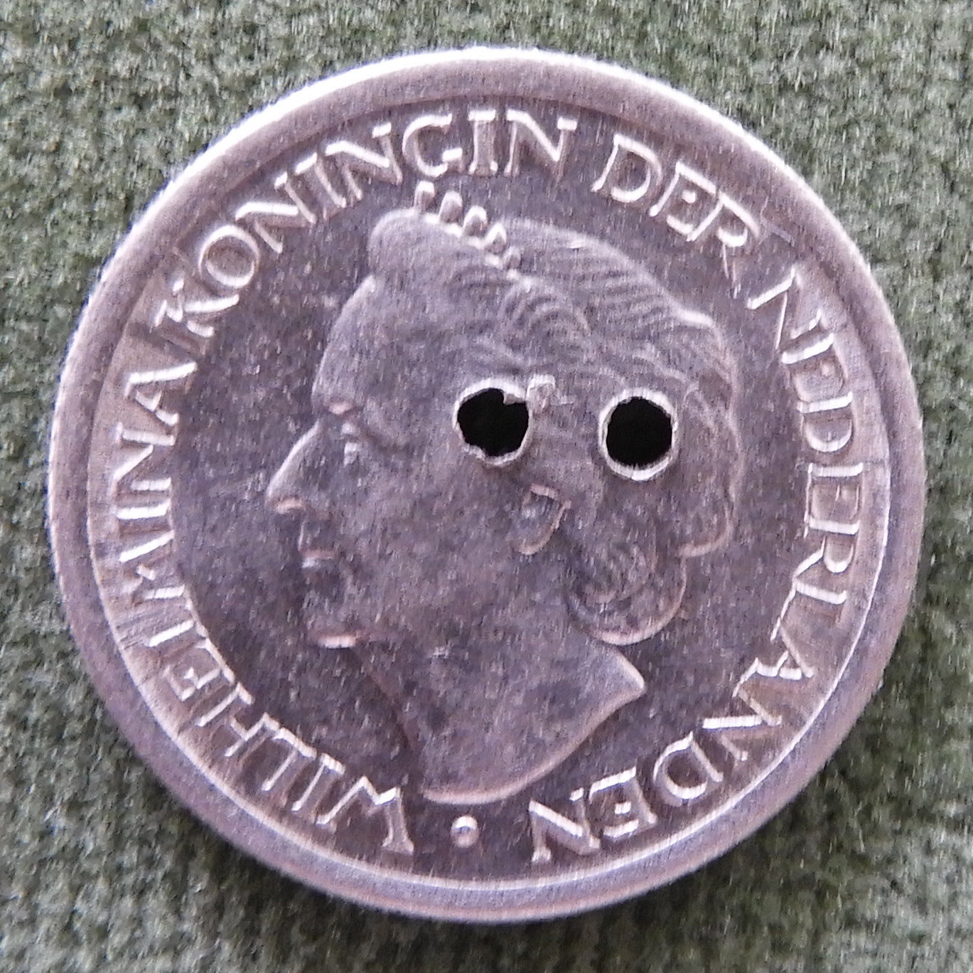 Netherlands 1948 25 Cent Coin Juliana