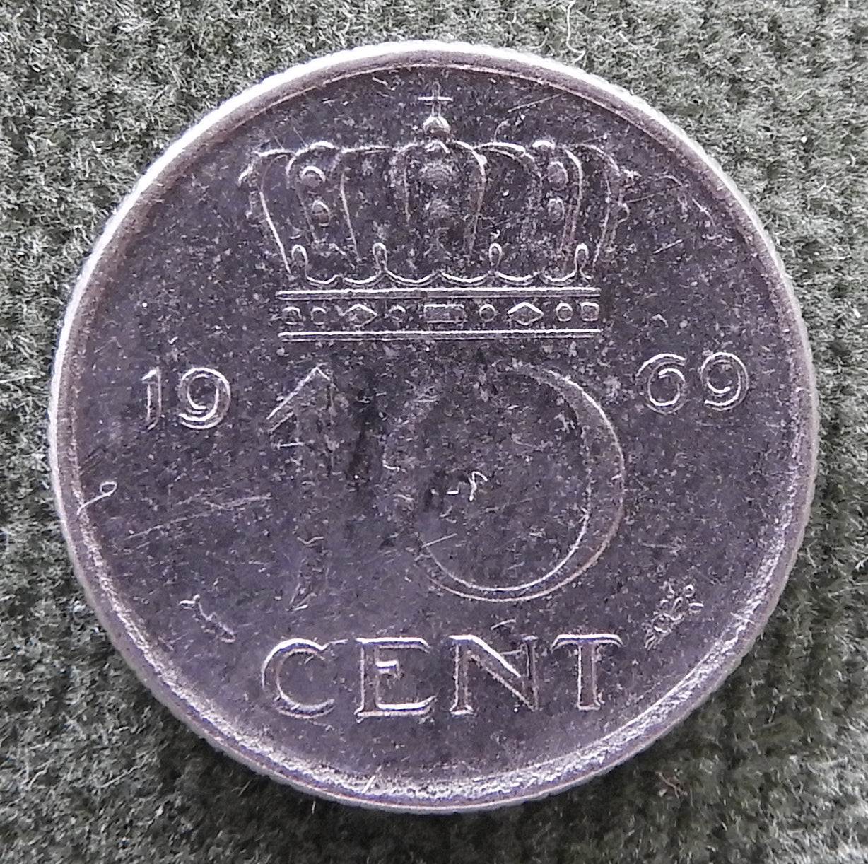 Netherlands 1969 10 Cent Juliana Coin