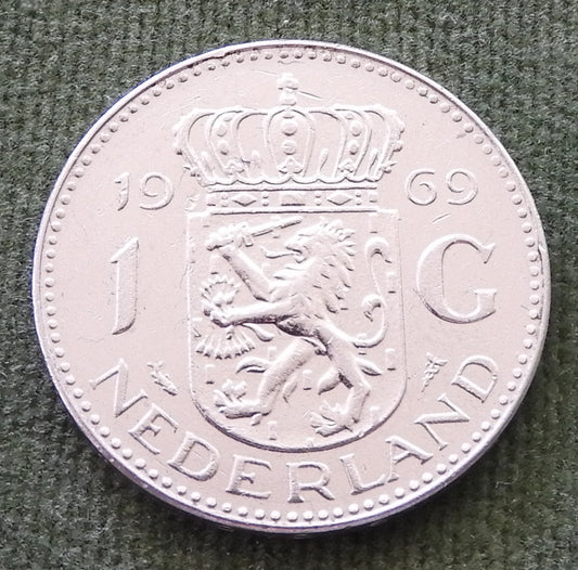 Netherlands 1969 1 Gulden Coin Juliana