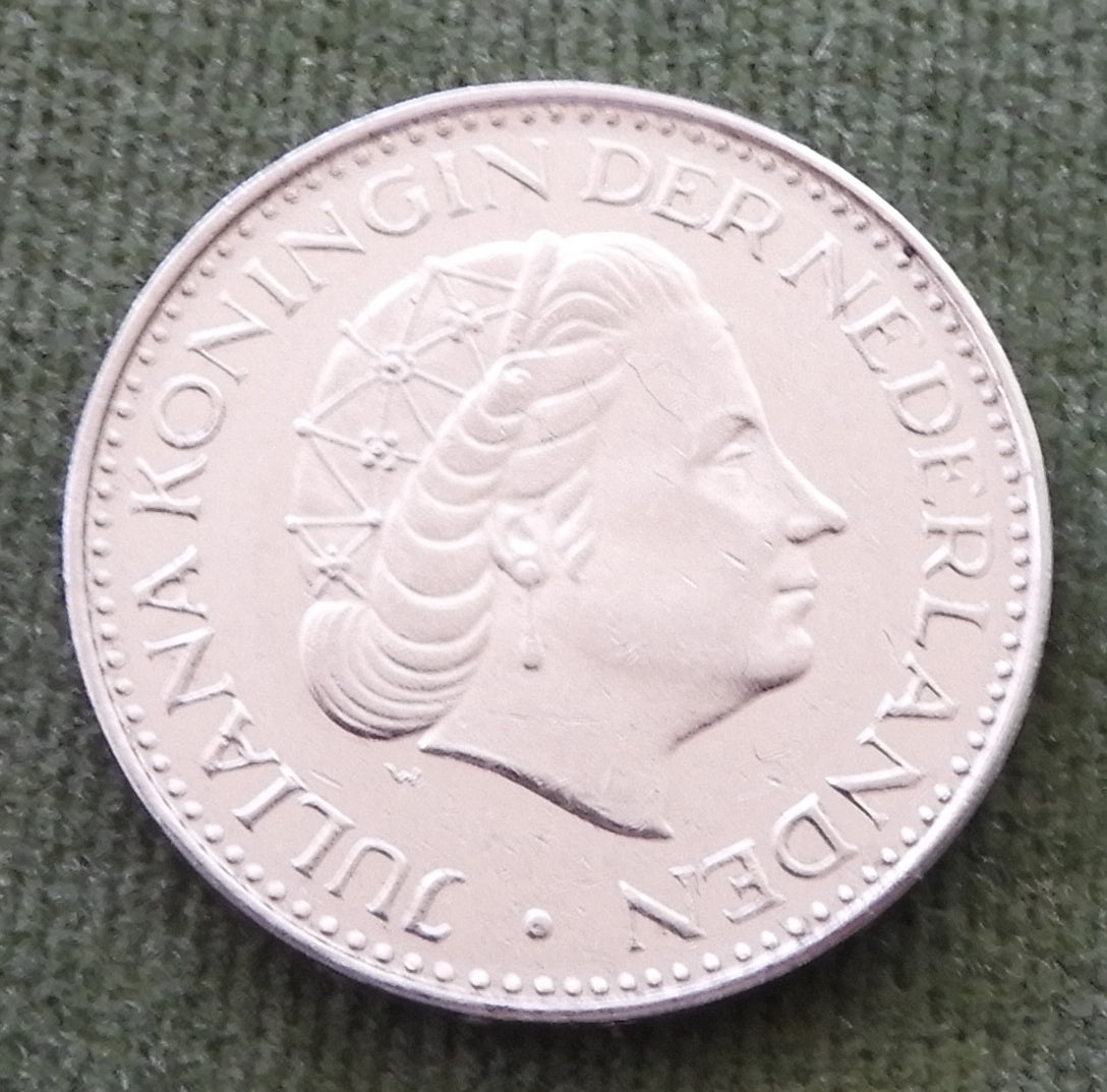 Netherlands 1969 1 Gulden Coin Juliana