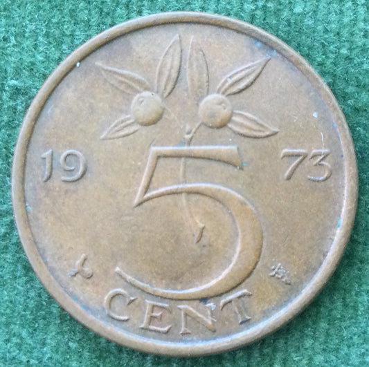 Netherlands 1973 5 Cent Juliana Coin