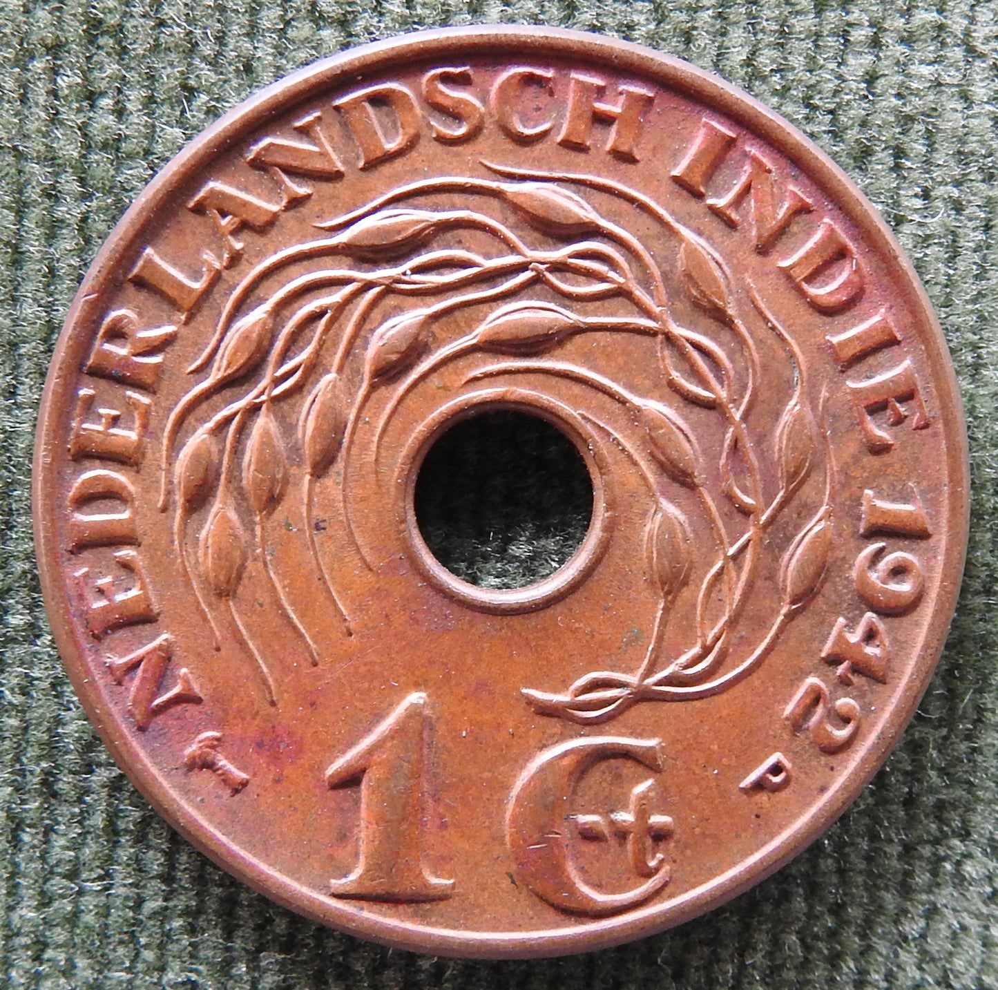Dutch East Indies 1942 1 Cent Coin