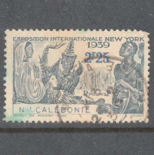 French New Caledonia 1939 2F25 Ultramarine World Exhibition New York Stamp - Perf: 12.5