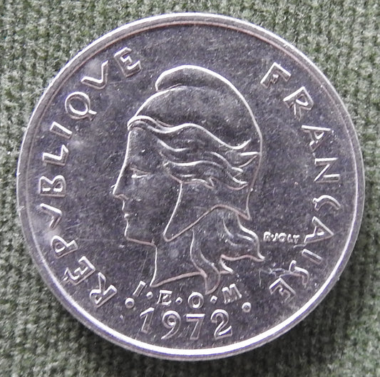 Nouvelle Caledonie 1972 10 Franc Coin