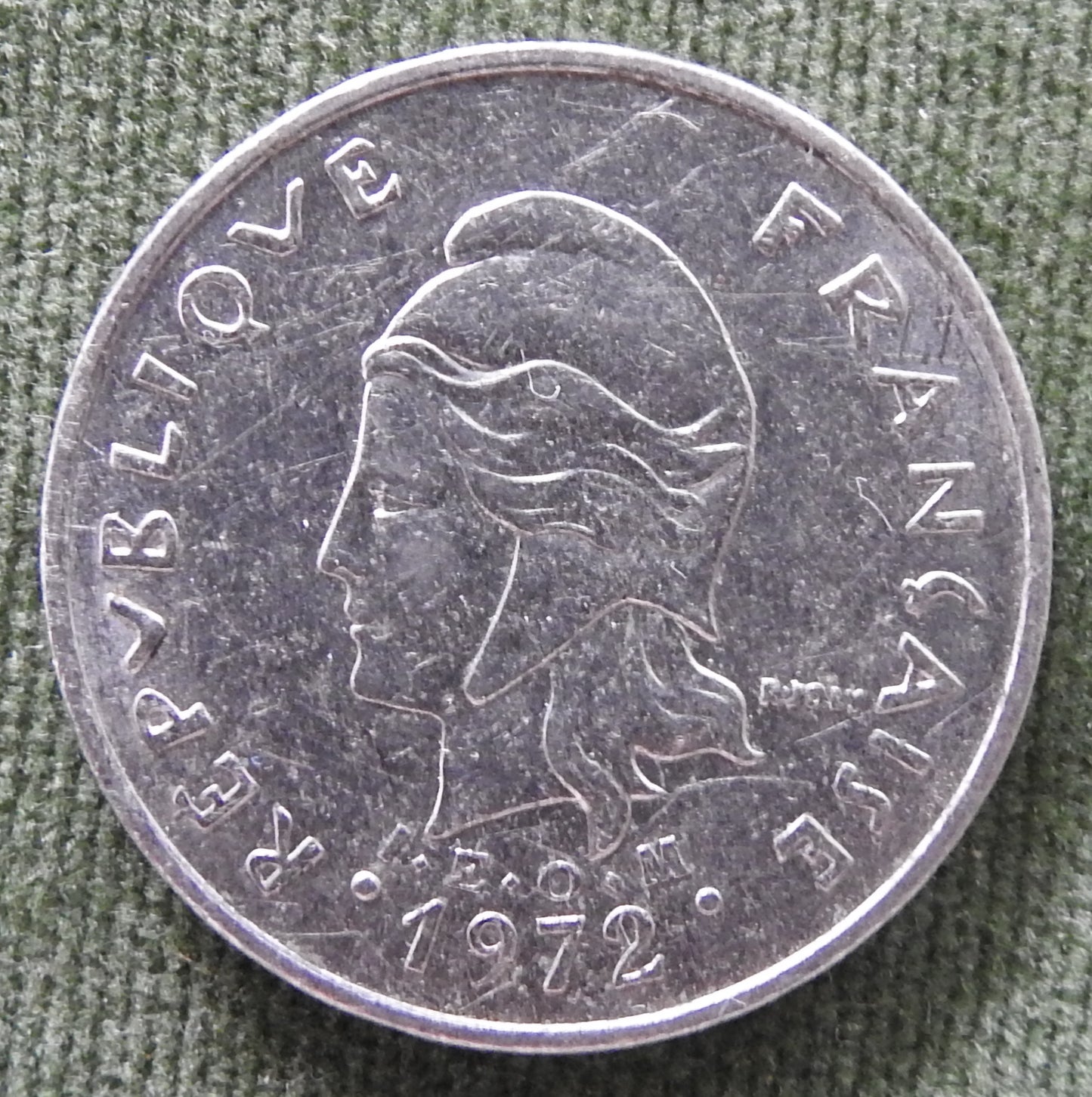 Nouvelle Caledonie 1972 20 Franc Coin
