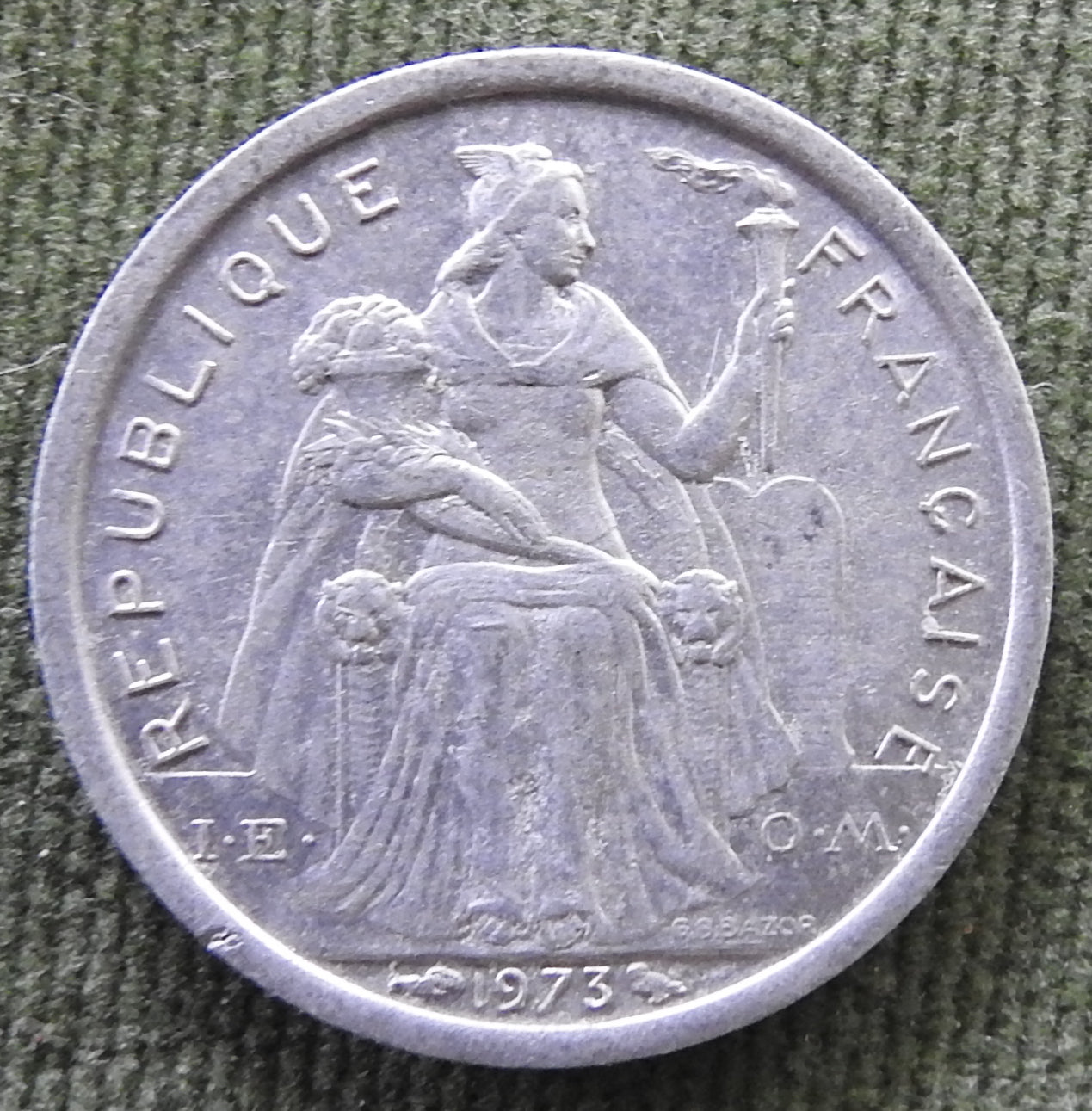 Nouvelle Caledonie 1973 1 Franc Coin