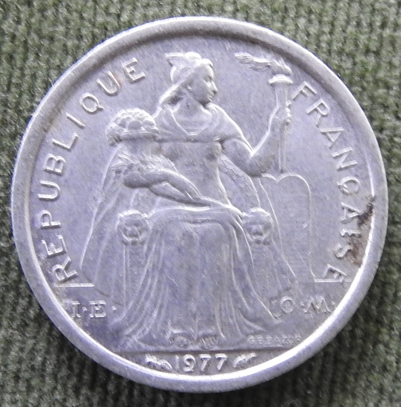 Nouvelle Caledonie 1977 1 Franc Coin