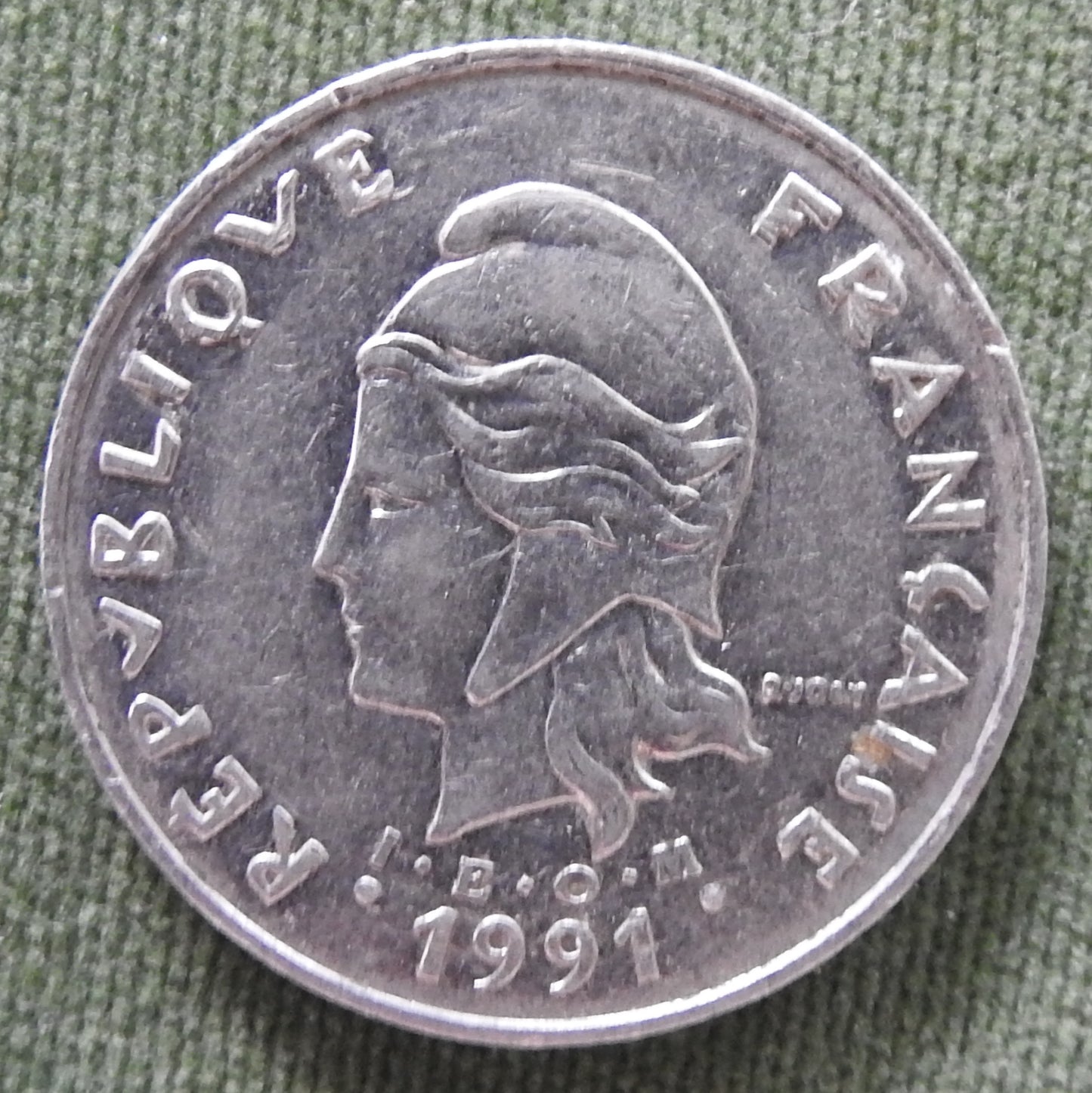 Nouvelle Caledonie 1991 20 Franc Coin
