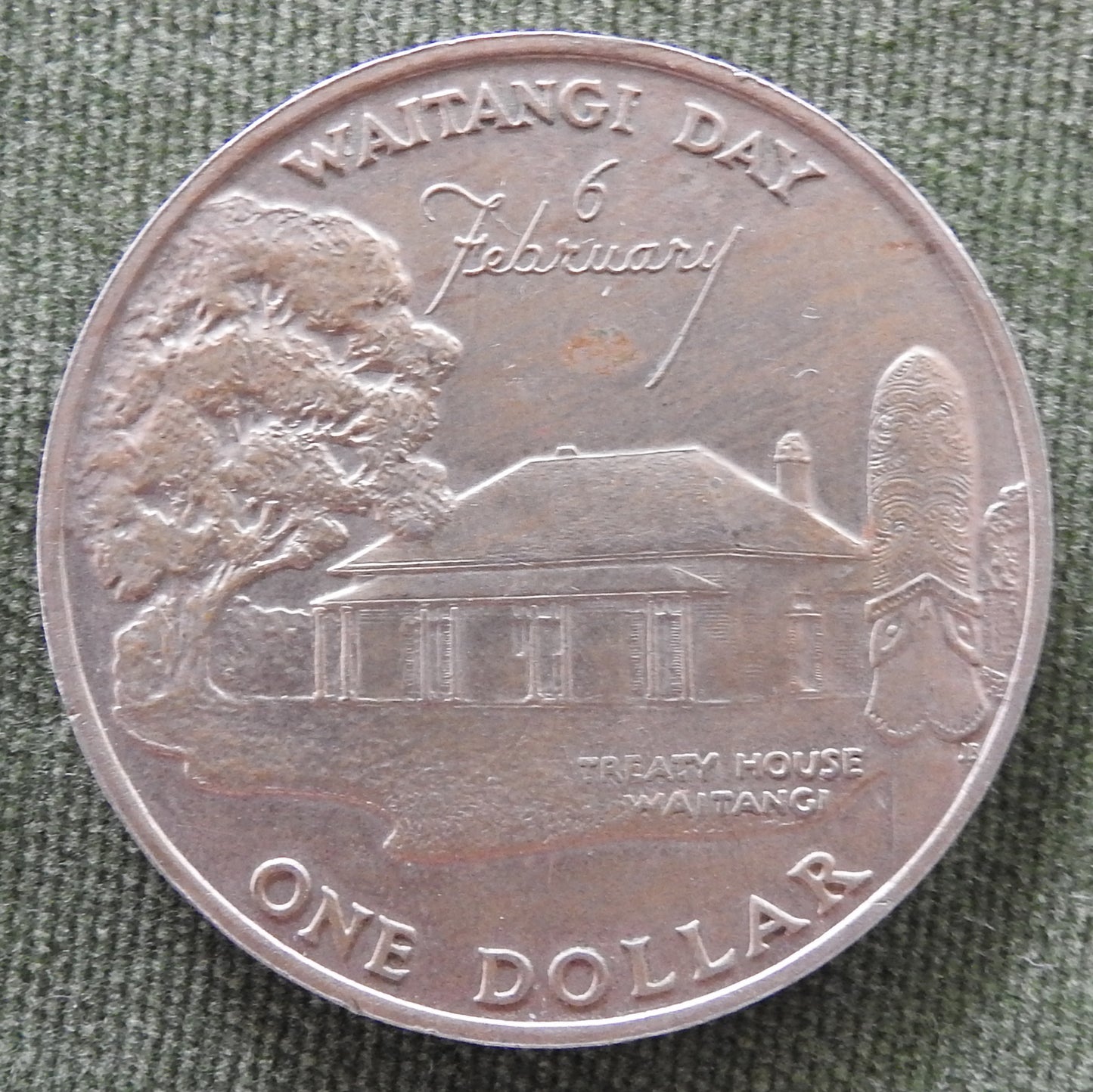 New Zealand 1977 1 Dollar Silver Jubilee Queen Elizabeth II Coin